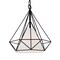 Cwi Lighting Diamond 1 Light Down Pendant With Black Finish 9600P18-1-101 - alternate 5